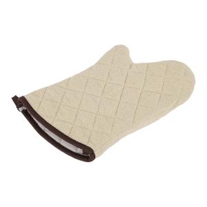 Quality 100% Cotton Thicken Oven Towel Gloves White 17 Inch For Kitchen wholesale