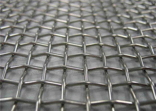 65Mn steel wire High Manganese Stainless Steel Woven Crimped Wire Mesh