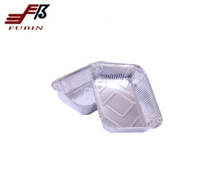 household Round Aluminum Foil Container Biodegradable Circular Foil Trays