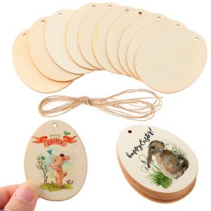 Quality Chips Hanging 60mm Unfinished Wood Crafts Blank Wooden Blocks wholesale