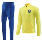 Custom Yellow Youth Football Team Tracksuits Soccer Training Shirt