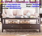 Oak four drawer coffee table American coffee table living room furniture
