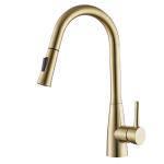 Steel 304/316 Kitchen Water Low Lead Mixer Tap Flexible Kitchen Gold Color