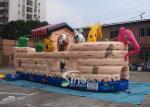 Safety Noah's Ark Paradise Inflatable Combo Bounce House For Kids