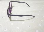 80031-C6 Shiny Purple Color Acetate Temple TR90 Material Optical Eyeglasses