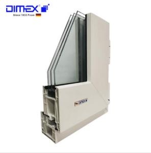 Quality Casement Window Door Systems UPVC Profiles High UV Resistance DIMEX L72 wholesale