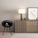 Ground Wood Low Black Bio Ethanol Haard