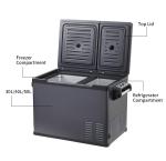 Portable Handle Fridge for Truck CFC Free 50L Large Capacity DC 12V 24V Car