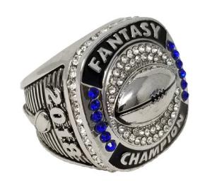 Quality 14k Gold Enameled Custom Championship Ring AAA Cubic Zirconia wholesale