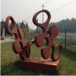 Large metal Garden colorful painting stainless steel figure sculpture,Stainless
