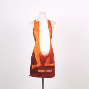 Quality Digital Printed Apron Cute Animal Fox Pinafore For Kitchen Baking Cooking wholesale