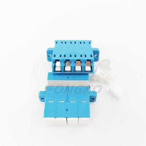 Quality 1550nm Singlemode Blue Fiber Optic UPC LC Connector Adapter wholesale