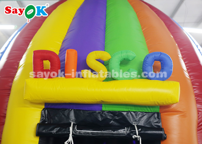 Go Outdoors Air Tent Colorful Inflatable Disco Tent Bounce House With Air Blower For Amusement Park