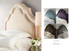 modern America style fabric princess bed