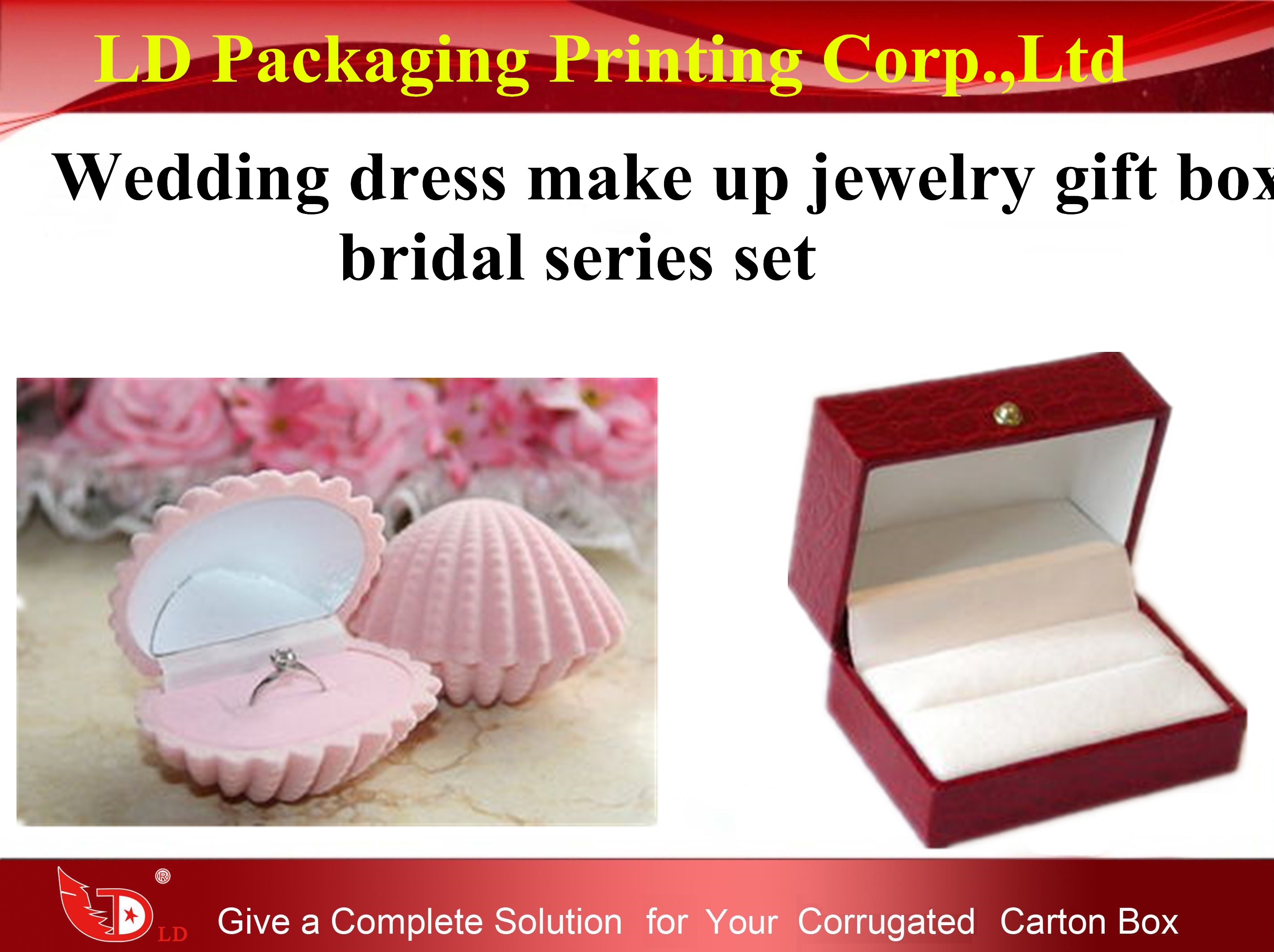 Holiday gift box colorful pritning gray cardboard packaging bottom and lid