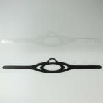 56cm Dive Mask Replacement Parts Snorkel Strap White Transparent