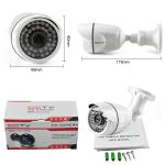 20m Ir Nvr CCTV 4chs 2.0MP IP POE Cameras Kits 1/3" CMOS