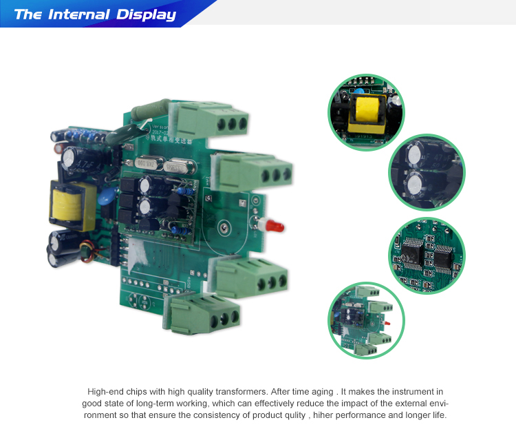 Low Price Guaranteed Quality Din-rail Piezoelectric Current Pressure Transducer