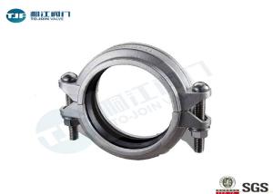 Quality Flexible Grooved Pipe Coupling , 76M Stainless Steel Grooved Pipe Clamps wholesale