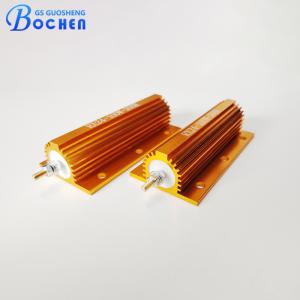 Quality RX24 100W High Insulation Dynamic Gold Aluminium Braking Resistor Aluminum Housed Braking Resistor for Load Equipment wholesale