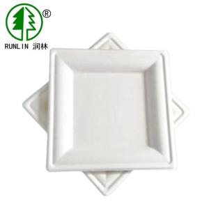 Quality Disposable Plant Fiber White Plates perfect for Birthday Parties wholesale