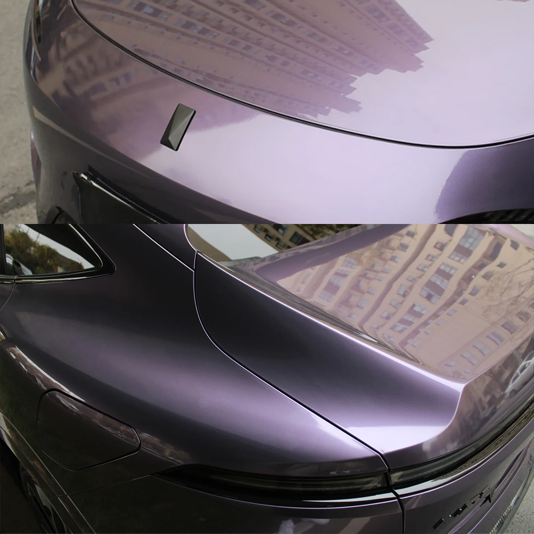 Self Healing PPF TPU Grey Violet Car Color Change Film Eco Friendly Paint Protection