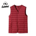 V Neck Bubble Vest Jacket Polyester Lightweight Outdoor Sport Waistcoat