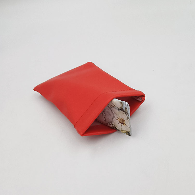 8*8cm Leather Jewelry Packaging Pouches For Necklace Earring
