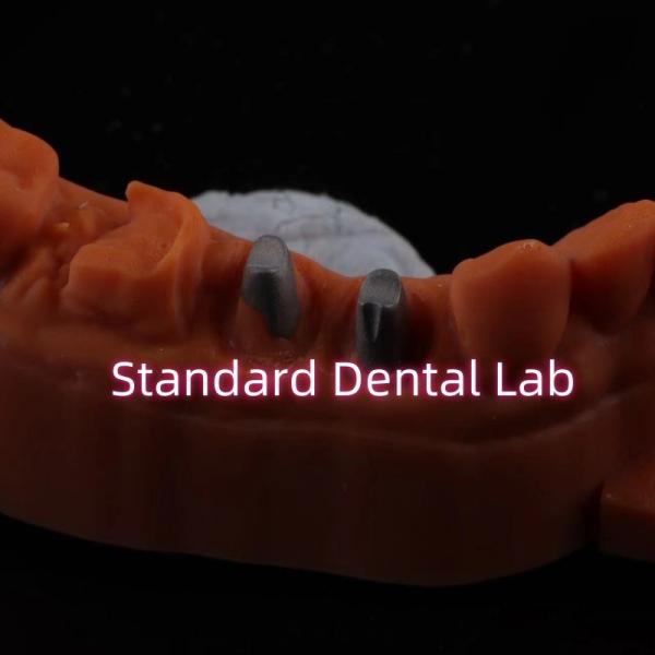 Metal Post Core Crown CAD CAM Porcelain / Zirconia Coping Full Zircnonia Bruxier