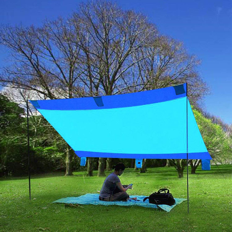 610g 3 Layers Ripstop Nylon Portable Picnic Blanket