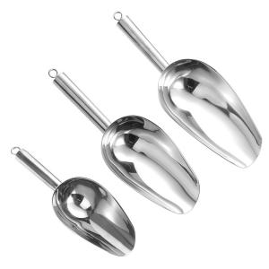 Quality 304 Stainless Steel Ice Shovel Multi-Functional Small Ice Scoops with Food Grade Test wholesale