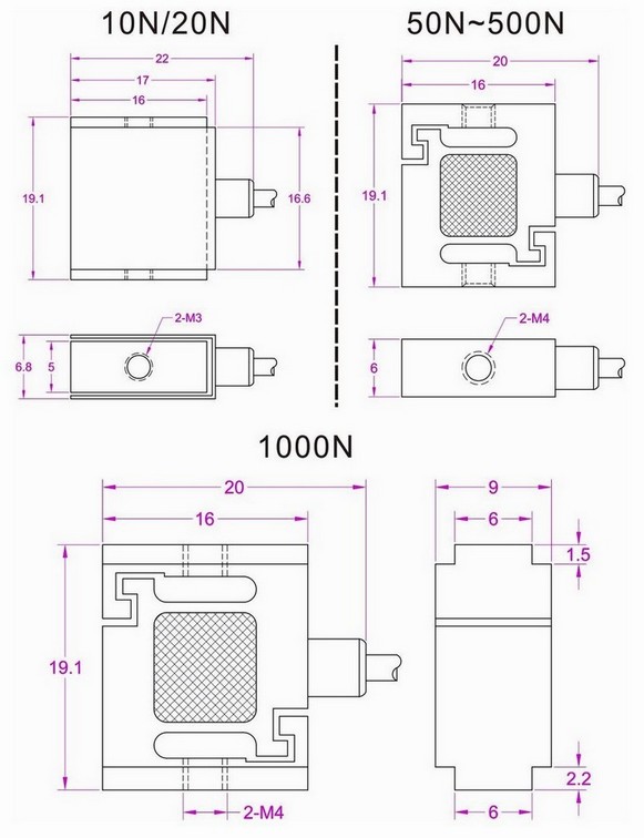 micro force sensor 50N