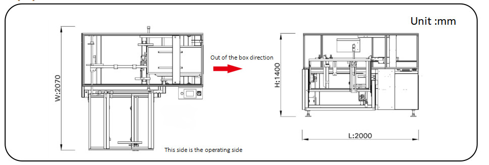GPK-40 Open Carton Automatic Box Erector Machine 8-10 Boxes/Min