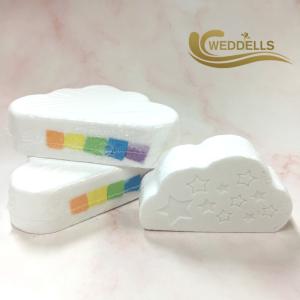 Quality 150g Rainbow Custom Bath Bombs Coconut Essential Oil With Logo Label wholesale