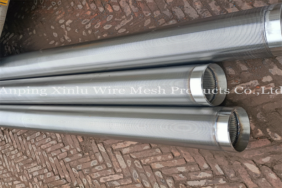 Self Cleaning Sand Control Screens Non Clogging Wedge Wire AISI 304 Pipe Galvanized