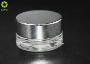 Quality Round Shape Glass Empty Cosmetic Containers , 5g 10g Small Cosmetic Jars wholesale