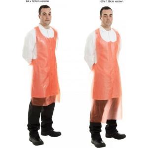 Quality Compostable Red Biodegradable Aprons Lightweight For Food And Medical wholesale