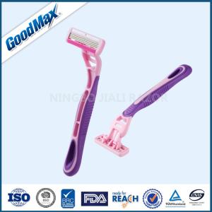 Quality Custom Logo Men'S Disposable Razors With Four Stainless Steel Blades No Electric wholesale