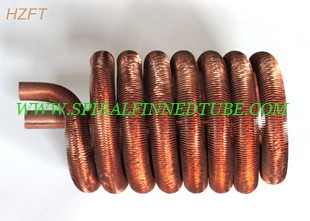 1mm Fin Wall Thickness Fin Coil Heat Exchanger With C12000 / C12200 Material