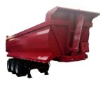 60t Load Capacity Rear Dump Trailer Wabco Relay Valve Durable