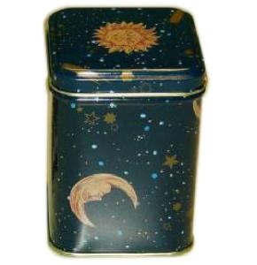Quality Customized Logo Square Tea Box , Metal Square Tin Containers Recyclable wholesale