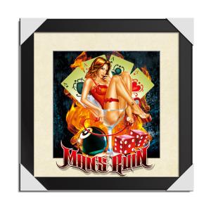 Quality Carton Girl Design 3D Lenticular Pictures Make Ice On Colors 40*40CM Size wholesale