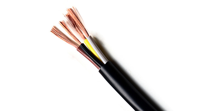 H03VV-F / RVV 3 * 0.5 Sq Industrial Electrical Cable UV Resistance VDE