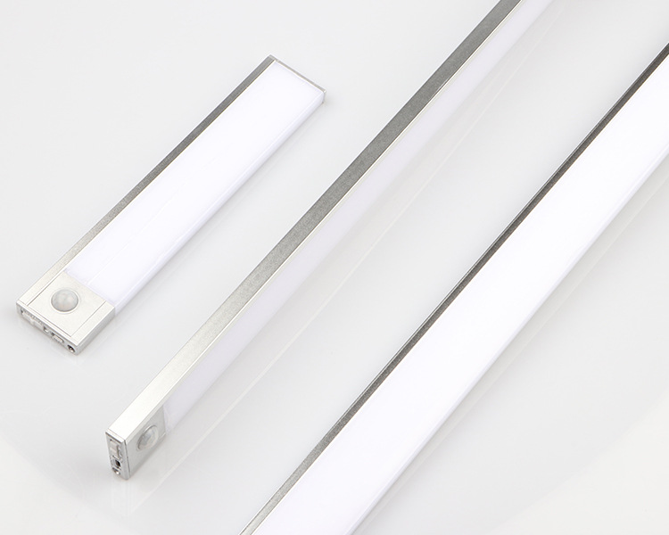 PIR Motion Sensor LED Under Cabinet Light USB Rechargeable Wardrobe Closet Night Light