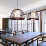 Chinese style bamboo chandelier bamboo Lantern restaurant bar bamboo lamp(WH-WP