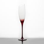 Bevel Mouth 6 Oz Iridescent Champagne Glasses 172ml Gradient Red Lead Free