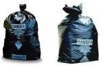 32 x 48 6 Mil Printed Yellow Black Asbestos Bags, factory manufacturing
