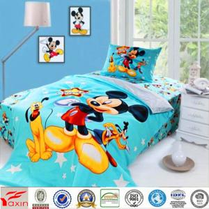 Quality Cartoon China children Home Textiles,OEM Disney children bedding sheet sets,Microfiber Polyester bed sets wholesale