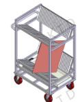 Quality Aluminum Tube Industrial Trolley Water Wheel Economical Vertical Trolleybus wholesale