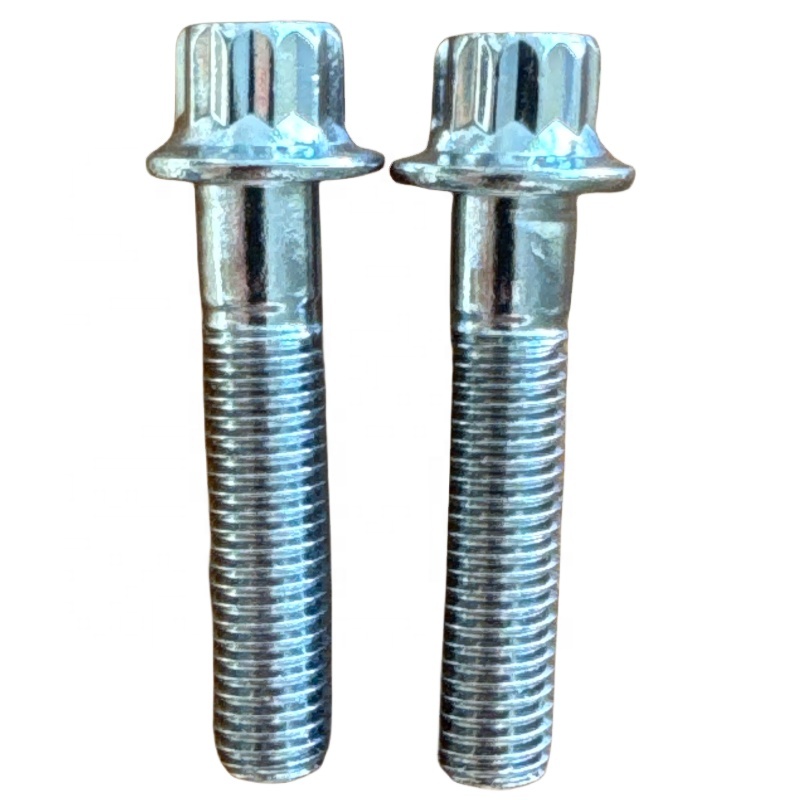Performance M8 x1.25x 32MM Titanium Flange Bolt for Racing Car Black/Green/Natural Finish Customized